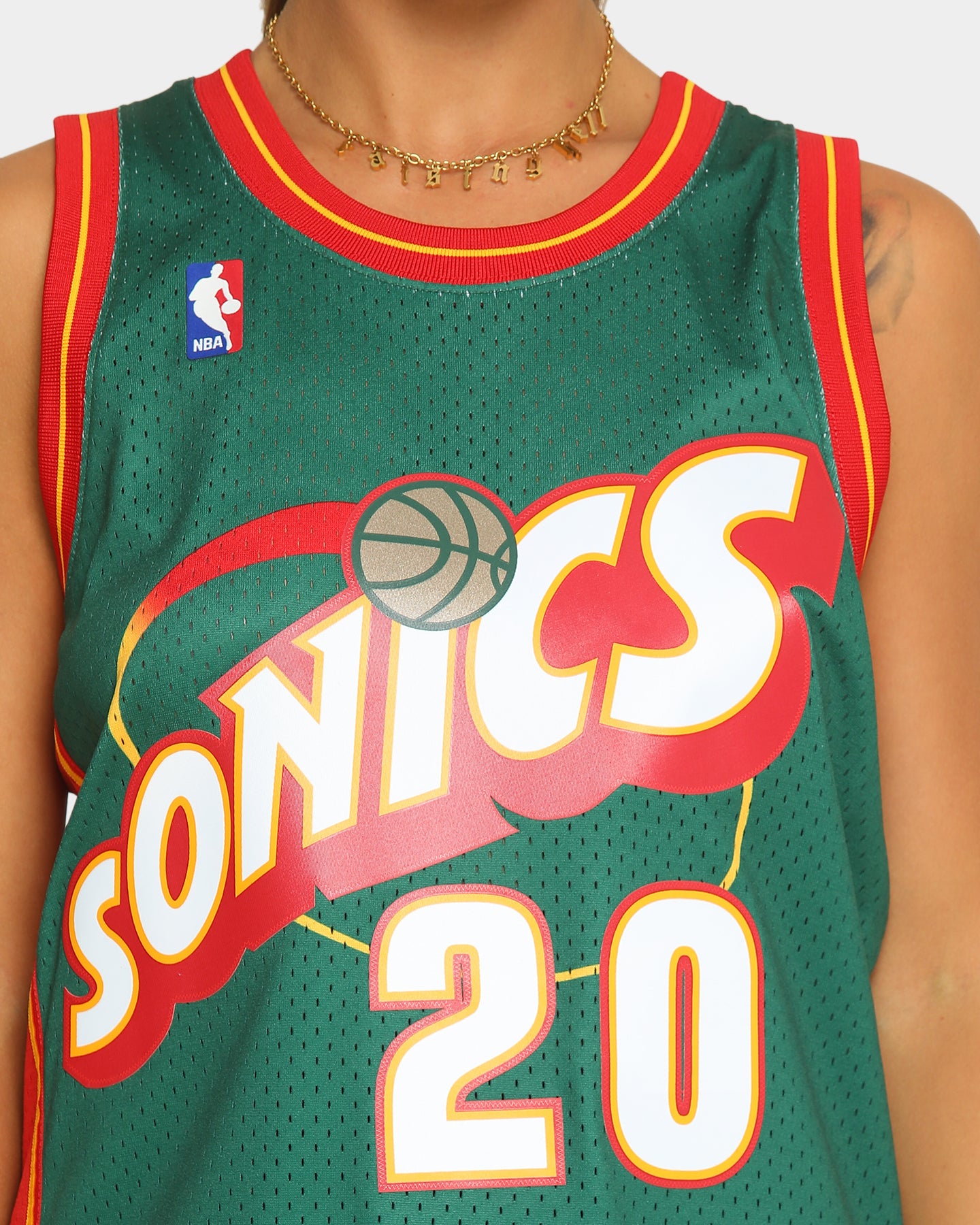Mitchell & Ness Seattle Sonics Gary Payton '95-'96 #20 Swingman Jersey Green、mySite、zt4zffjzw