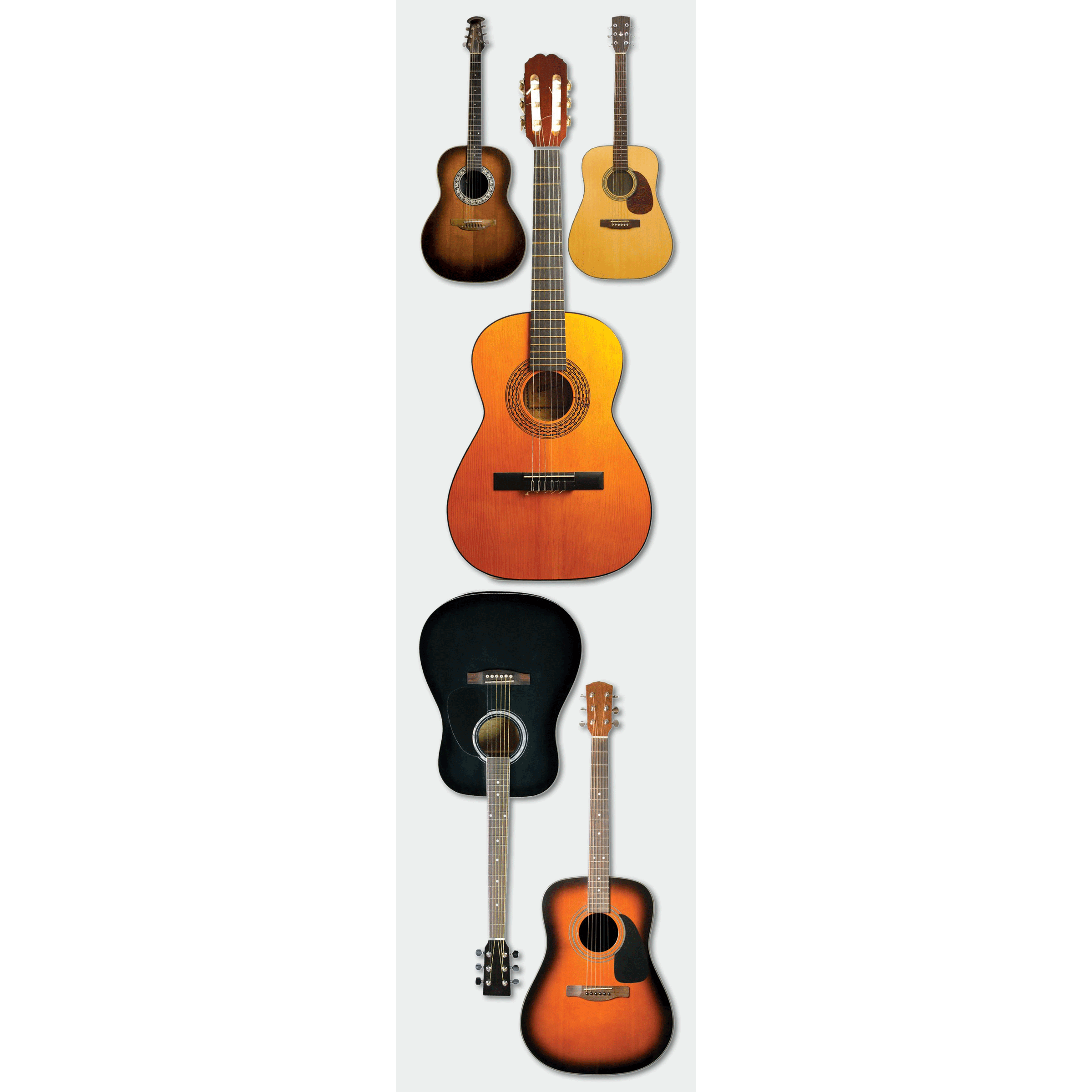  Acoustic Guitars 3-D Stickers、mySite、ghnorth