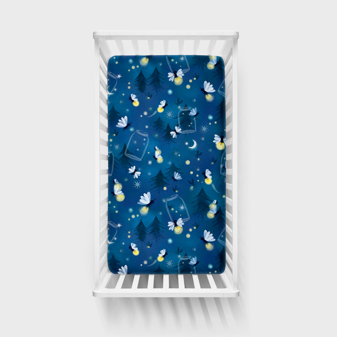 Firefly Glow Fitted Crib Sheet、mySite、g9winljtr