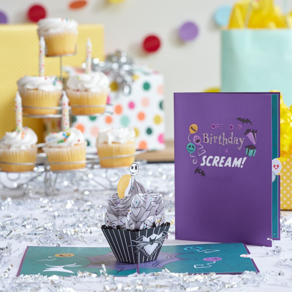 Disney Tim Burton's The Nightmare Before Christmas Birthday Cupcake Pop-Up Card、mySite、solidvoid