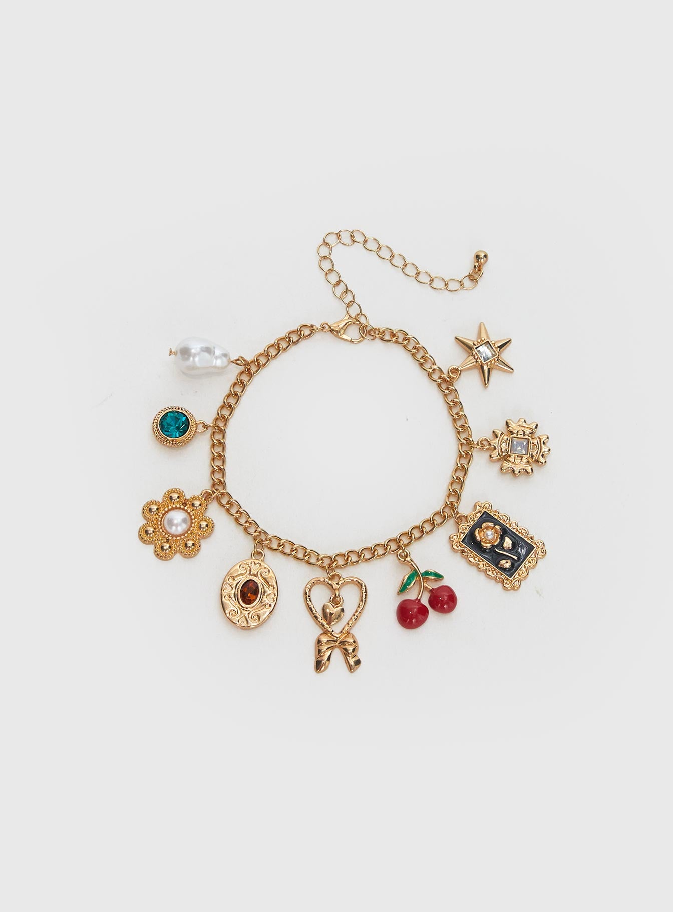Cherry Dreams Charm Bracelet Gold、mySite、solidvoid