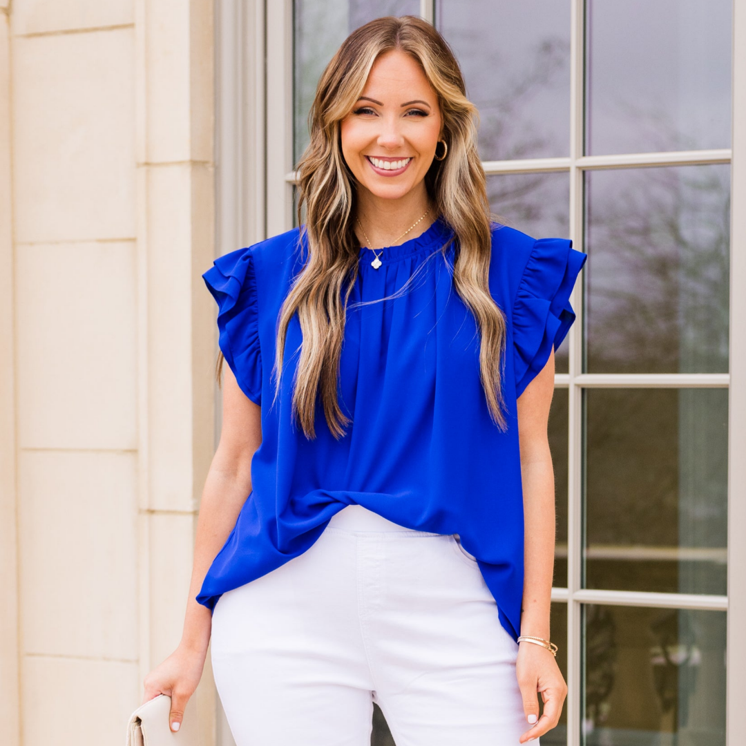  Call Me Baby Top, Royal Blue、mySite、justintrudeaud