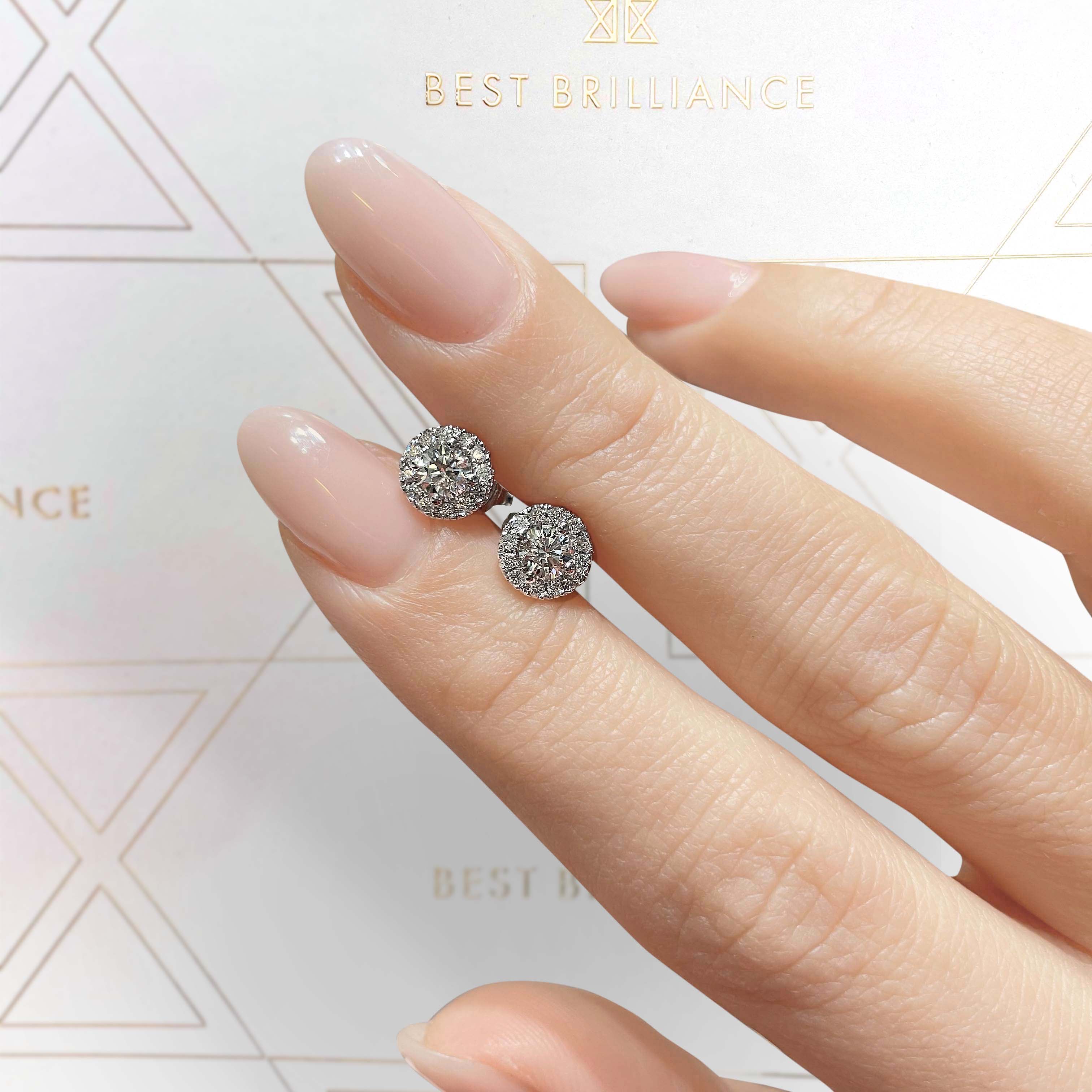 Courtney Lab Grown Diamond Earrings -14K White Gold、mySite、hinf8tx79