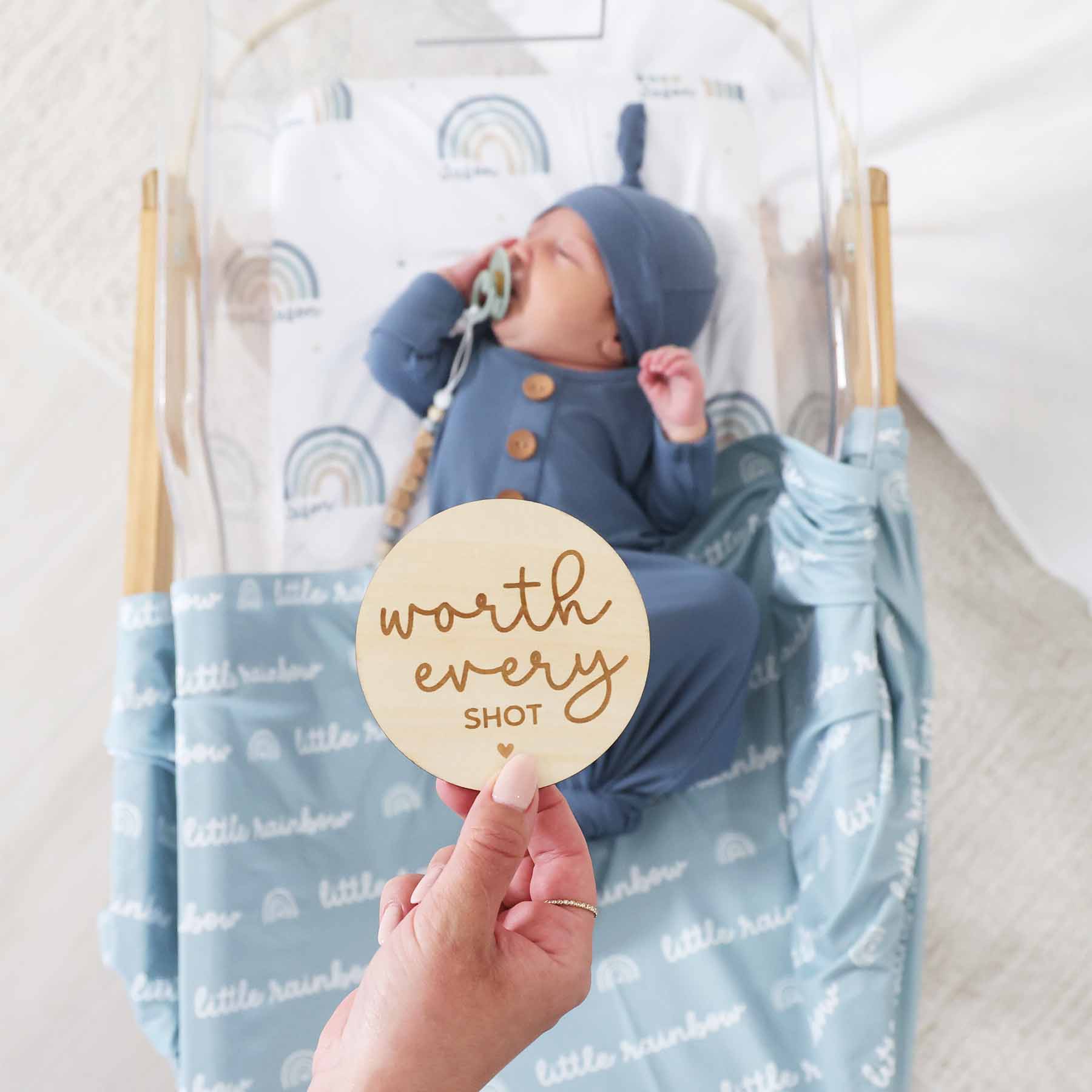  Conceive Milestone Wood Announcements、mySite、layawaytickets