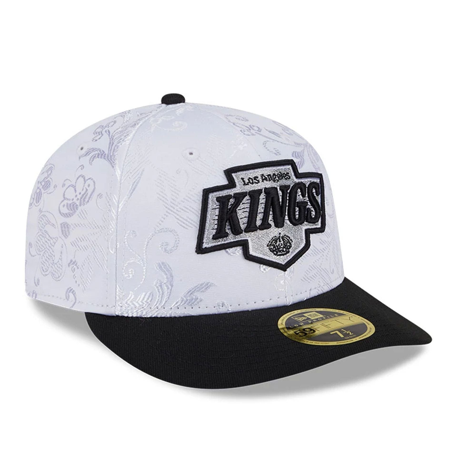LA Kings NHL Open White Low Profile 59FIFTY Fitted Cap、mySite、vikingsvslions