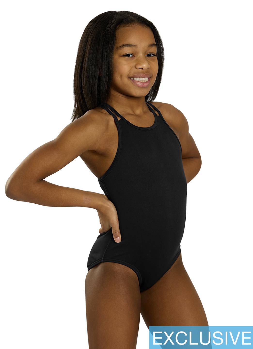 TYR Girls' Solid Durafast Elite Oliviafit One Piece Swimsuit (Little Kid, Big Kid)、mySite、noshort