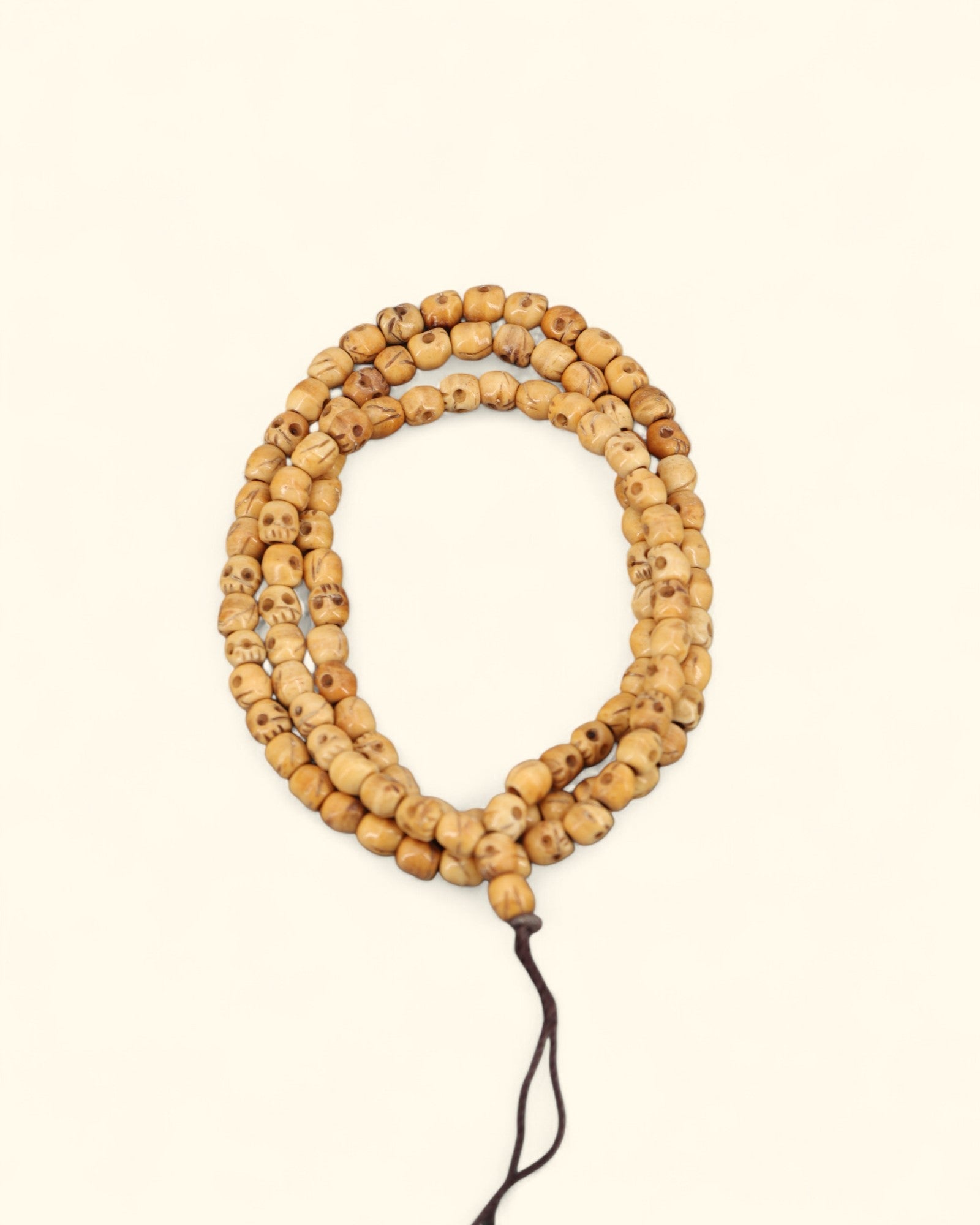 Skull Meditation Mala – Tibetan Yak Bone | Symbol of Impermanence and Inner Strength、mySite、topwebapps