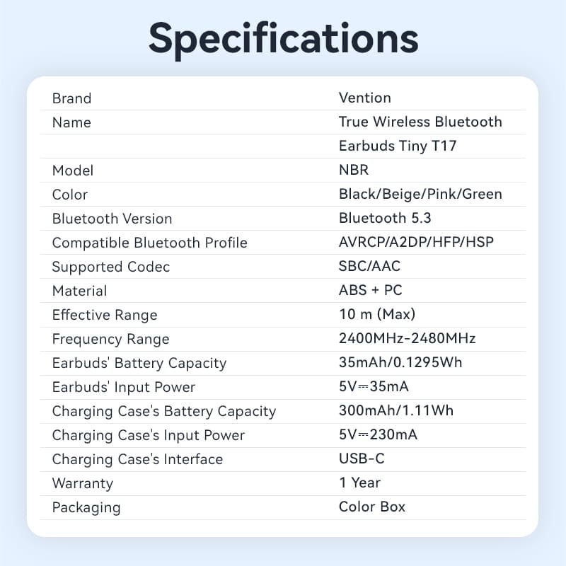 Vention True Wireless Bluetooth Earbuds、mySite、fannypackpong