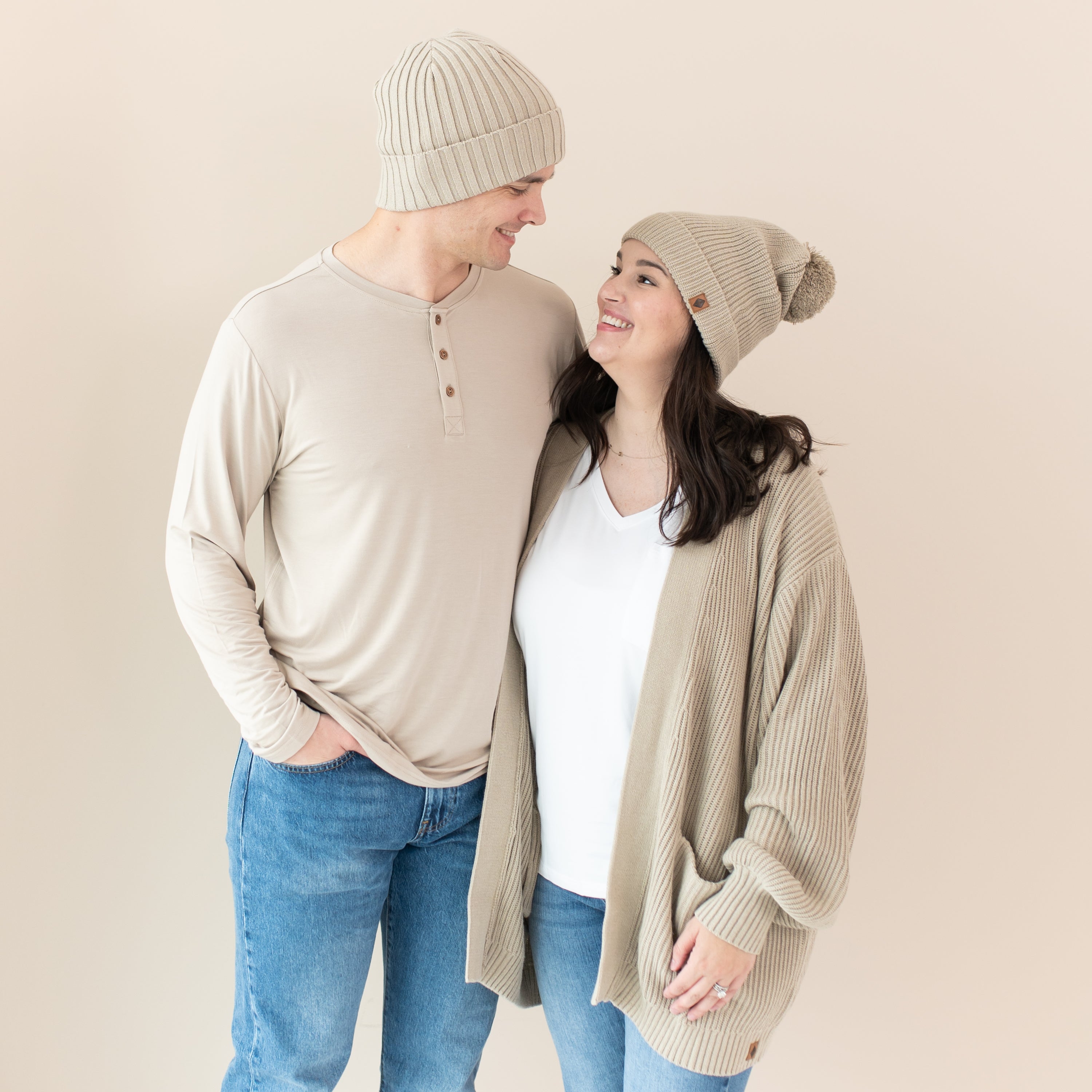  Chunky Knit Adult Ribbed Beanie in Almond、mySite、layawaytickets