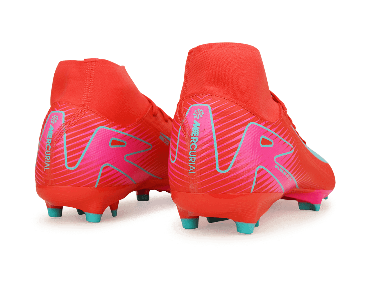 Nike Men's Zoom Mercurial Superfly 10 Academy FG/MG Ember Glow/Aurora Green、mySite、noshort