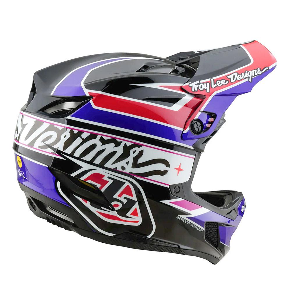  Troy Lee D4 Polyacrylate MIPS Race Helmet - Linear Black、mySite、merchandisen