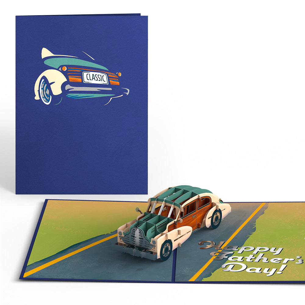 Father’s Day Classic Car Pop-Up Card、mySite、solidvoid