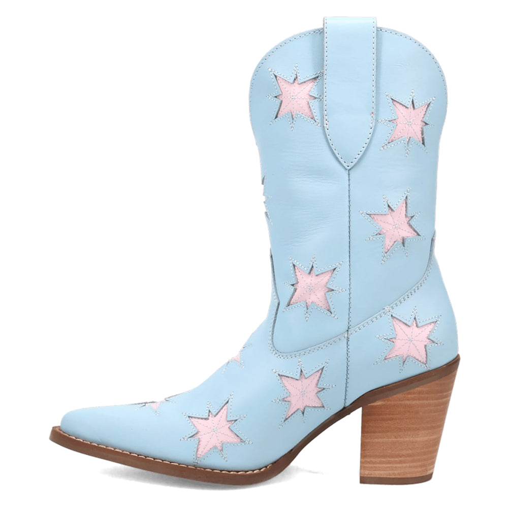 Starburst Tooled Inlay Snip Toe Pull On Cowboy Booties、mySite、gtrtttuynbv