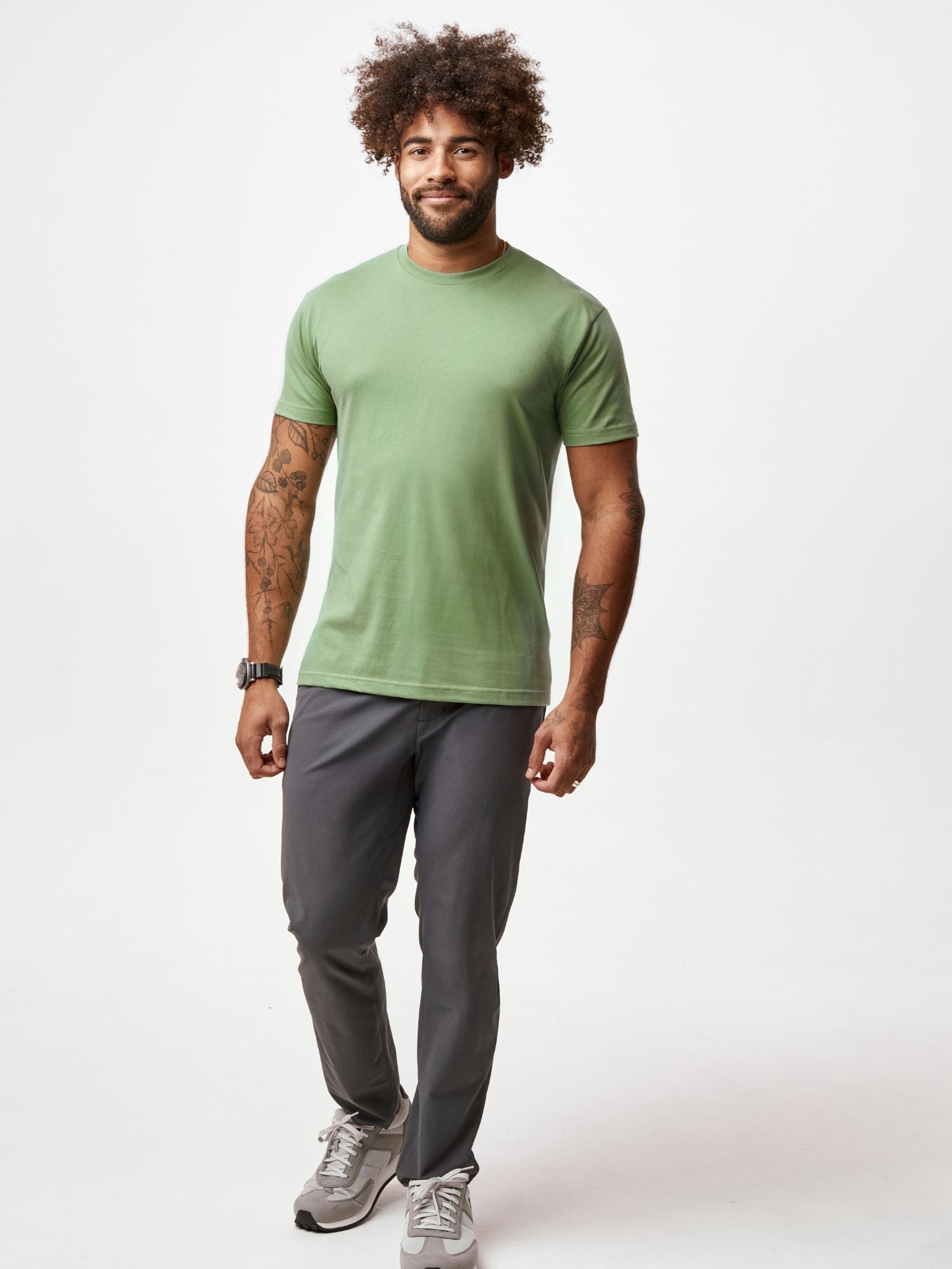  Cactus Green Crew Neck FINAL SALE、mySite、ghnorth