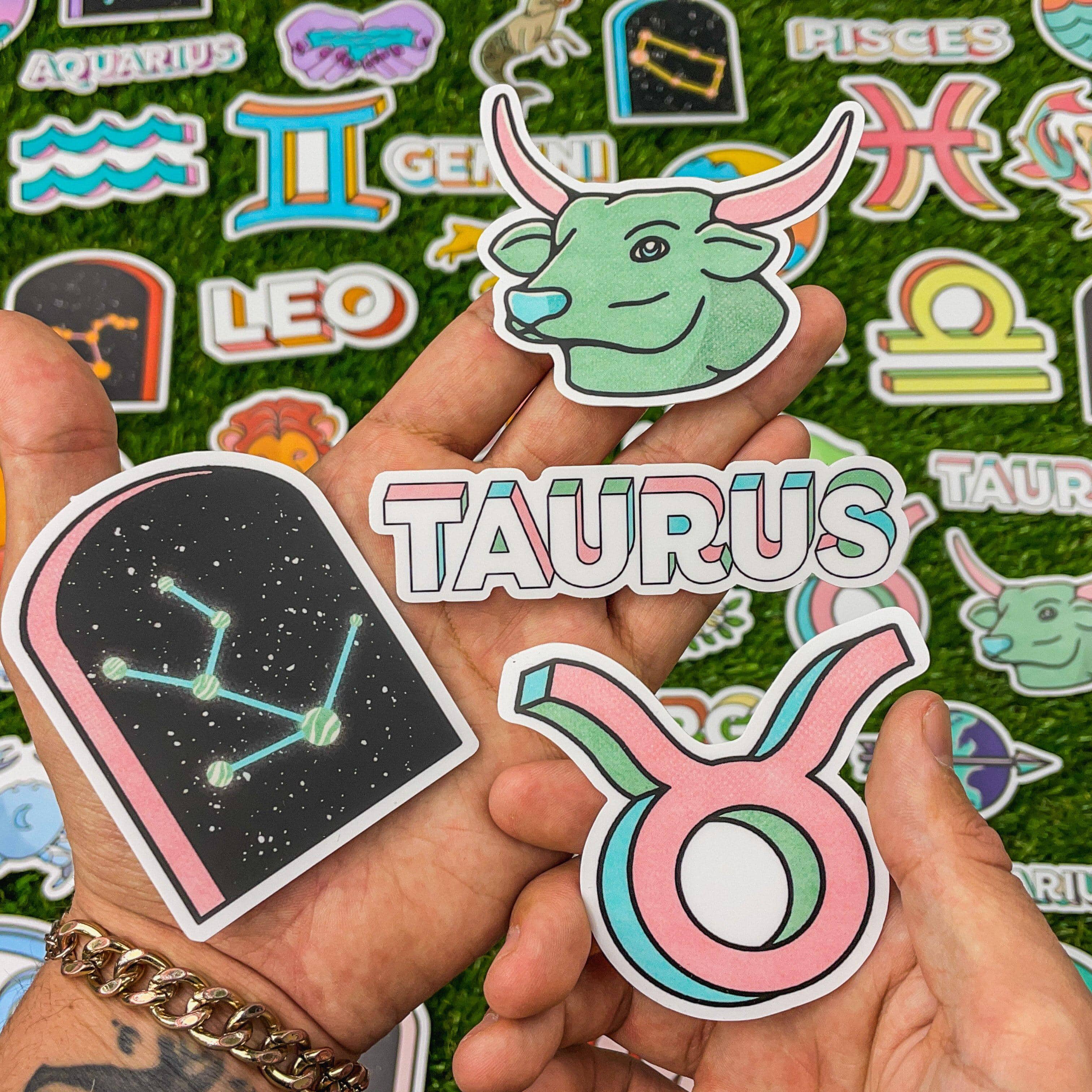 Taurus Zodiac Sticker 5 Pack、mySite、elrpsem3k