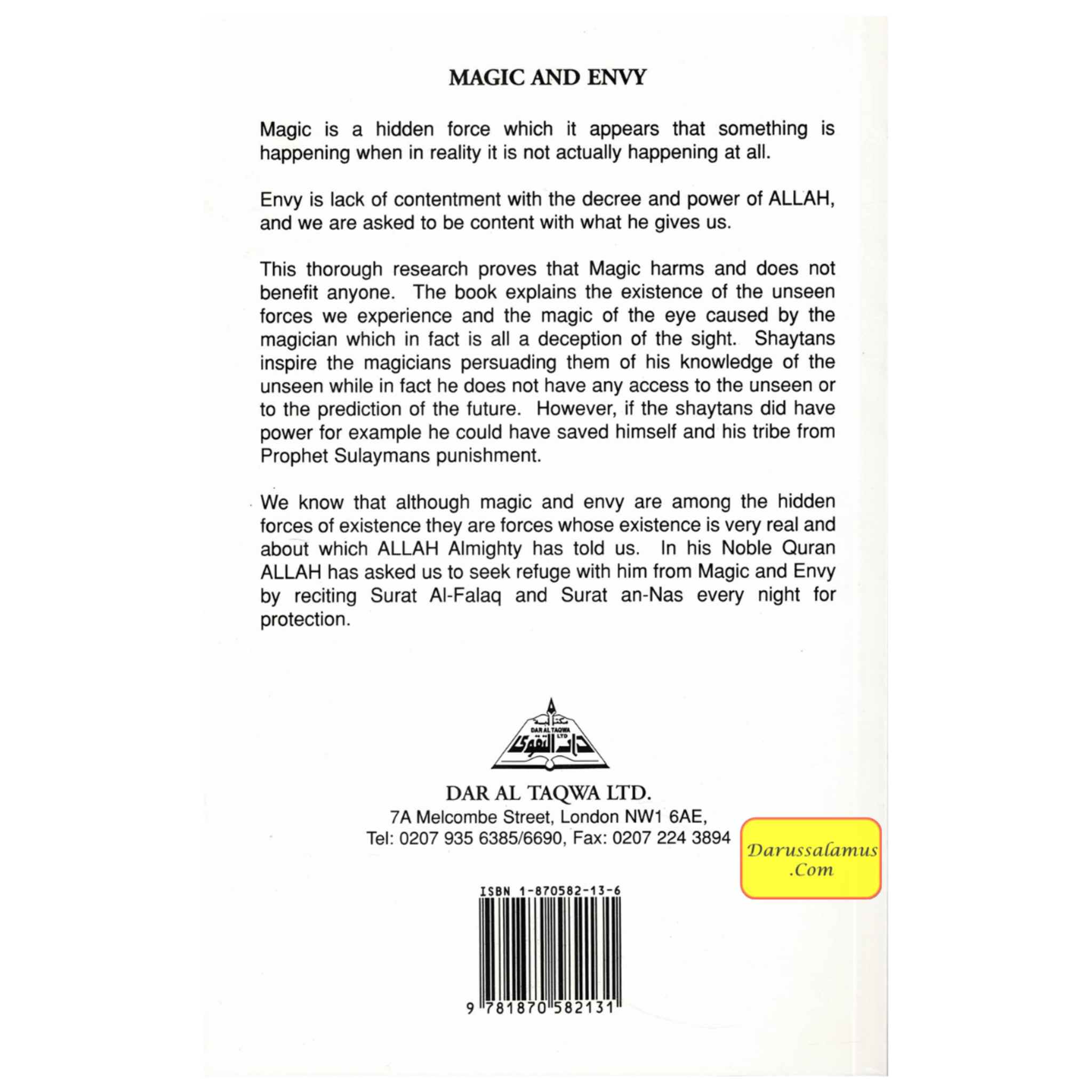 Magic and Envy By Shaykh Muhammad Al-Sh'arawi、mySite、topwebapps