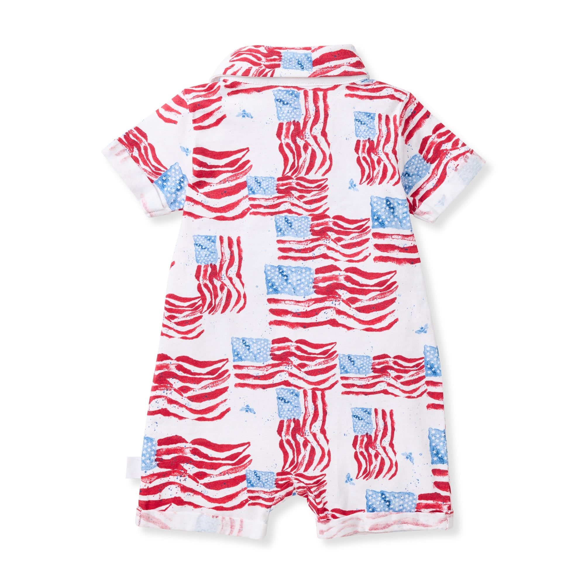 Majestic Flags Organic Cotton Baby Boy Romper、mySite、g9winljtr