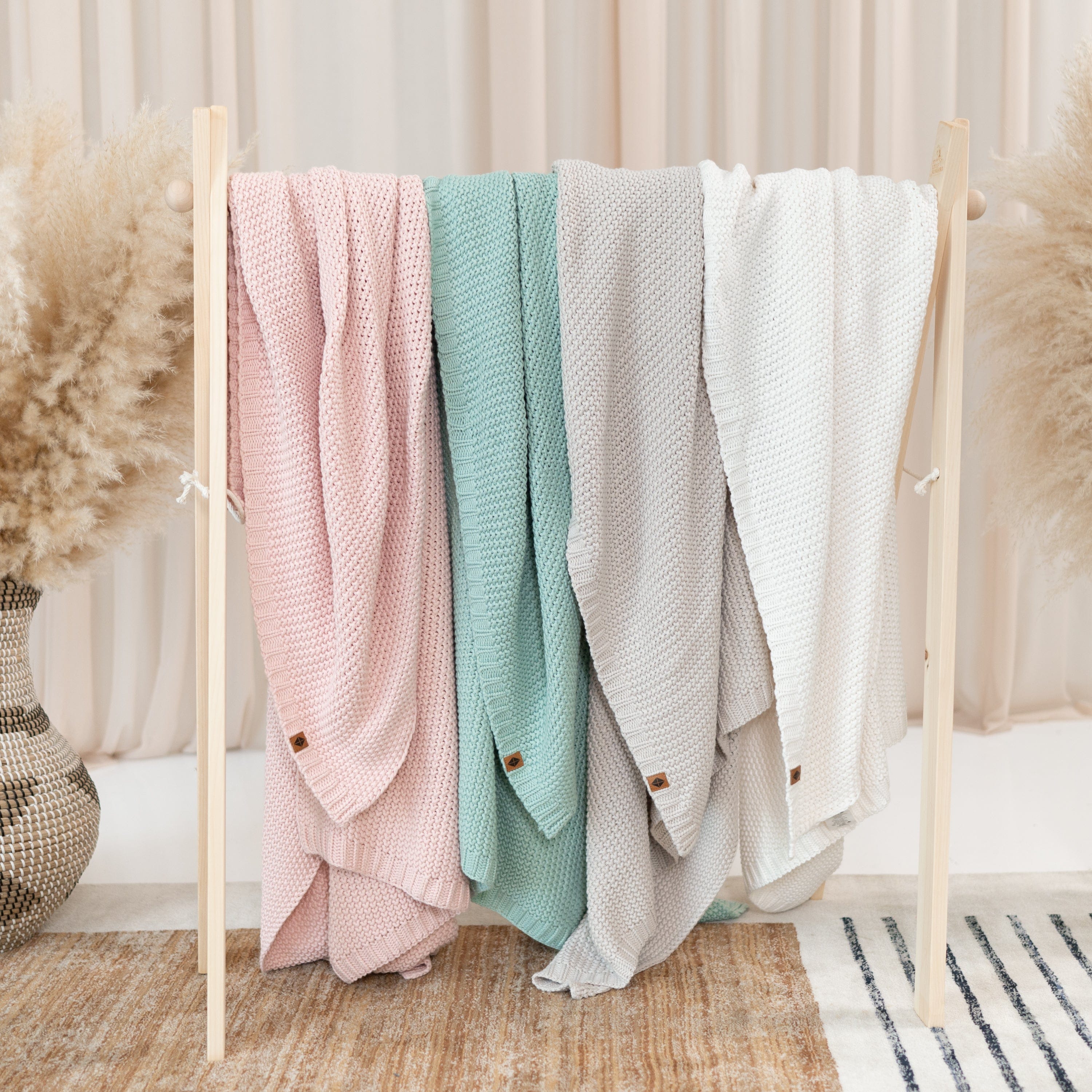  Chunky Knit Toddler Blanket in Blush、mySite、layawaytickets