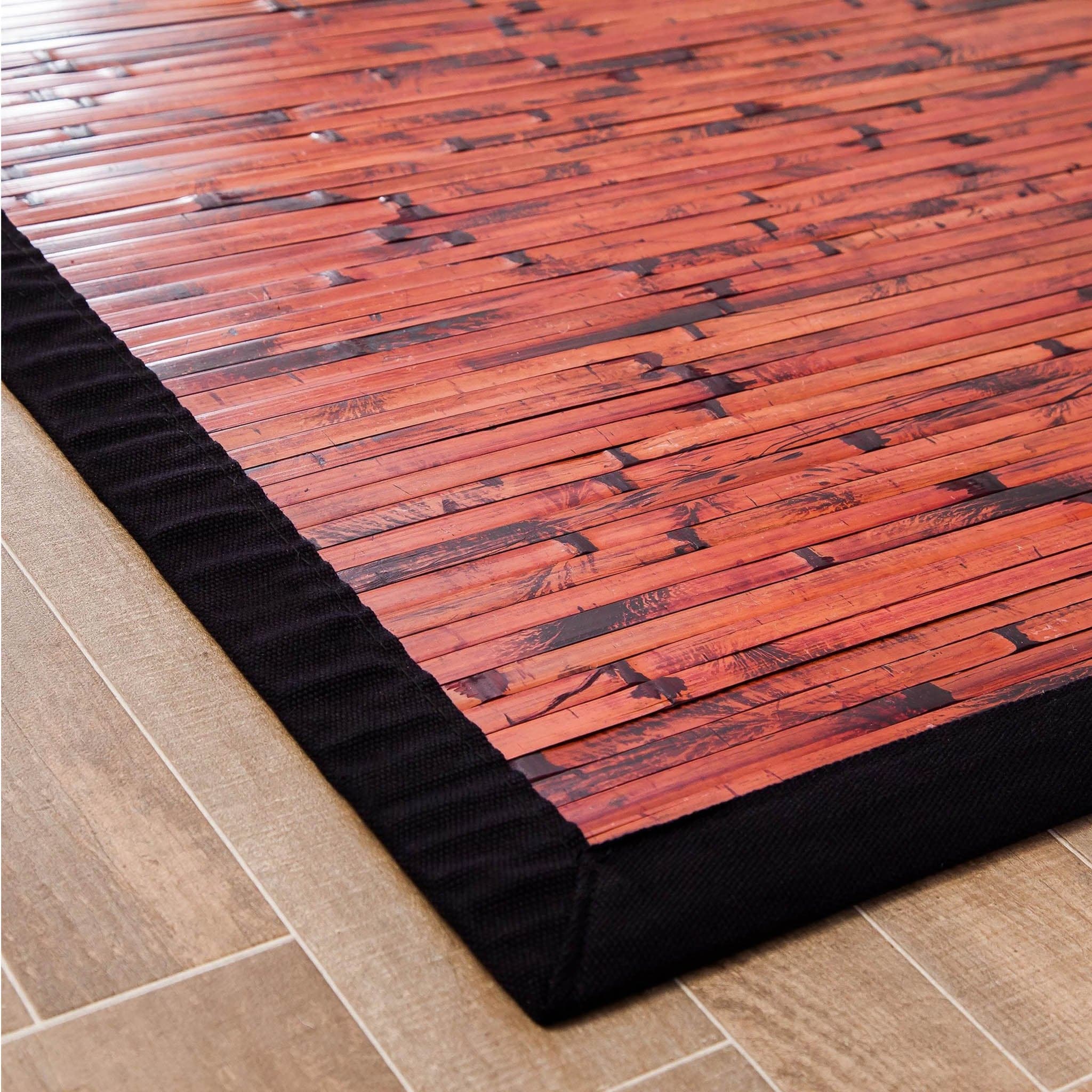 Cobblestone Mahogany Bamboo Rug、mySite、neckold