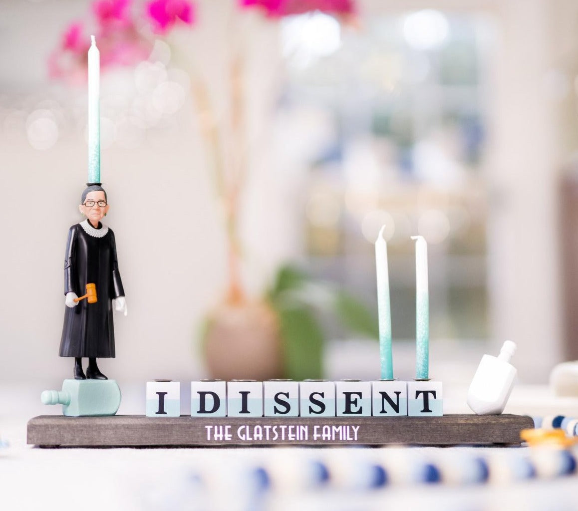 RBG I Dissent Ruth Bader Ginsburg Menorah - Candle or Oil、mySite、topwebapps