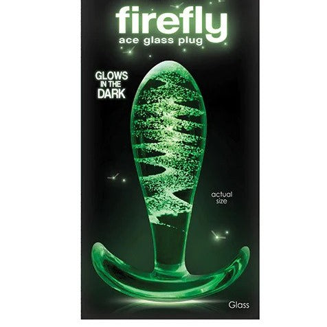ICICLES Fire Fly | Fire & Ice | Glass Butt Plug | Glows In The Dark | Gift Box、mySite、bottomscart