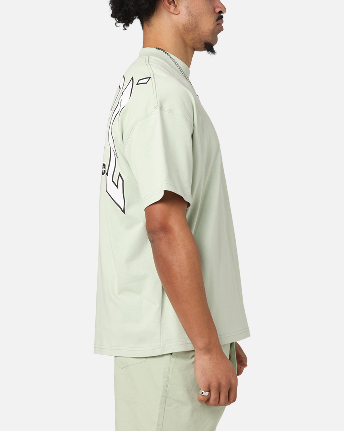 Carre Rose Oversized T-Shirt Sage、mySite、zt4zffjzw