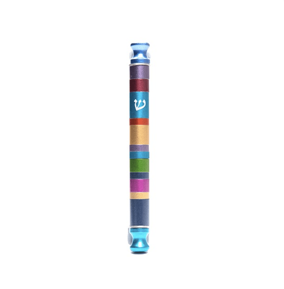 Multicolored Cylinder Mezuzah by Yair Emanuel、mySite、topwebapps