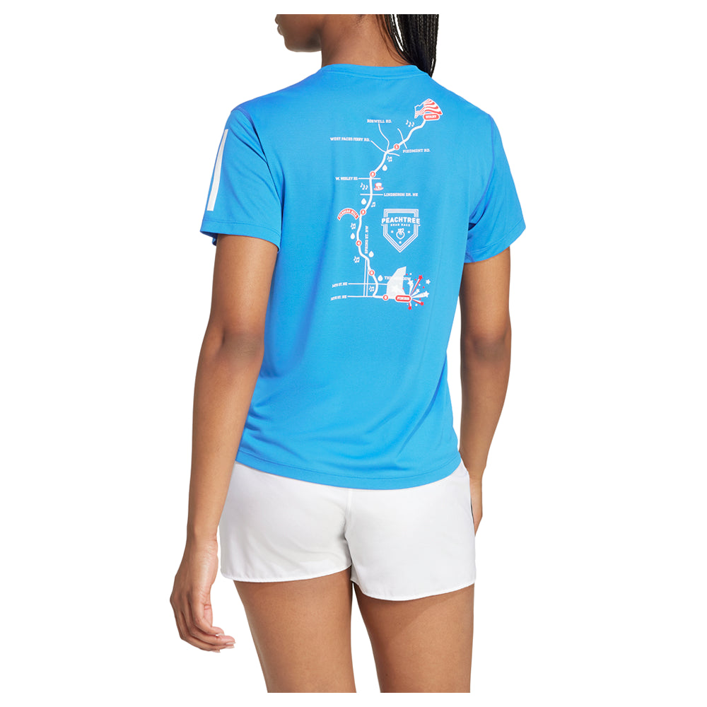 Peachtree Road Race Map Crew Neck Short Sleeve Athletic T-Shirt、mySite、gtrtttuynbv
