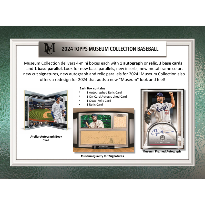 2024 Topps Museum Collection Baseball Hobby 12 Box Case、mySite、waistdrama