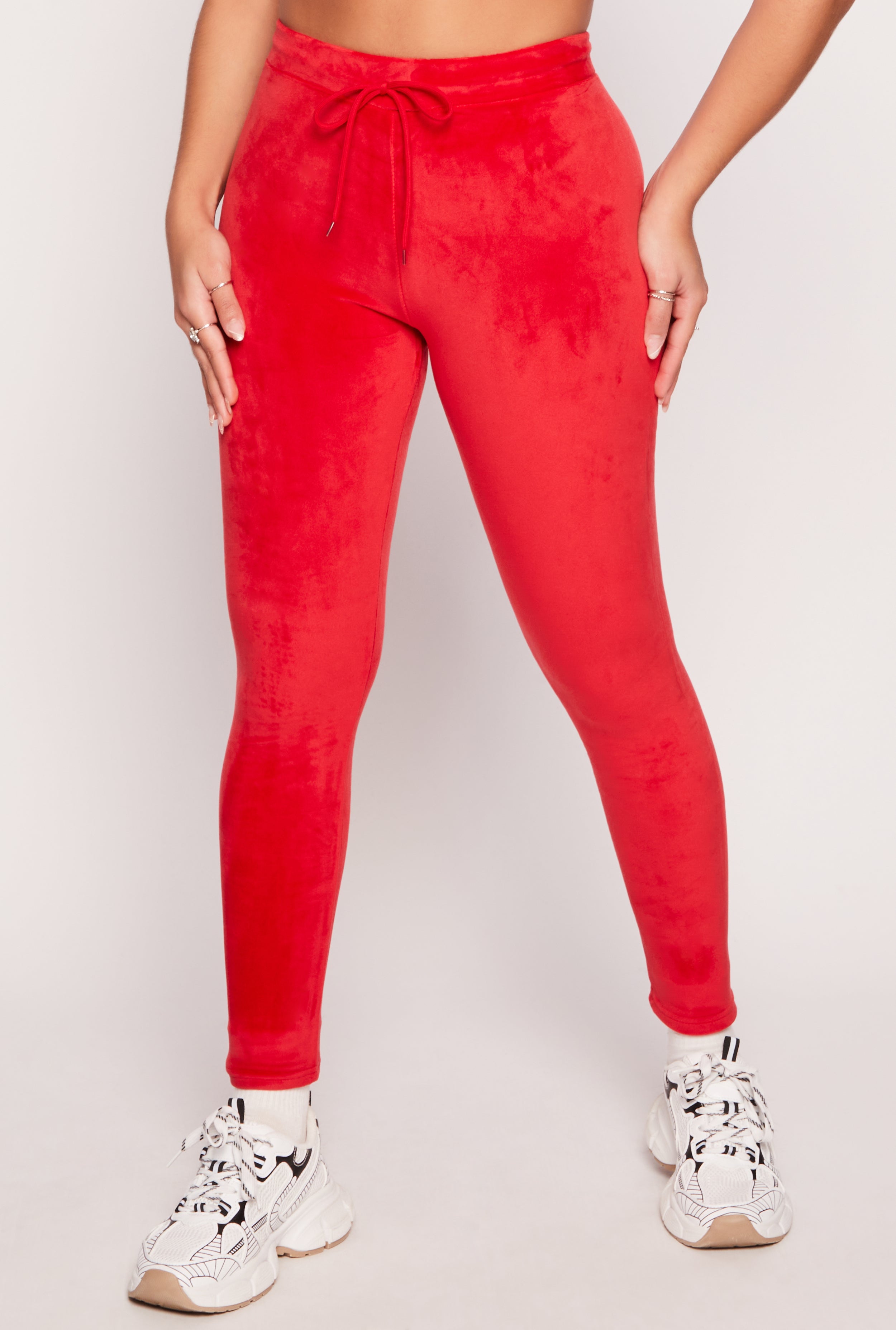 High Waisted Velour Drawstring Pants、mySite、camillekostekn