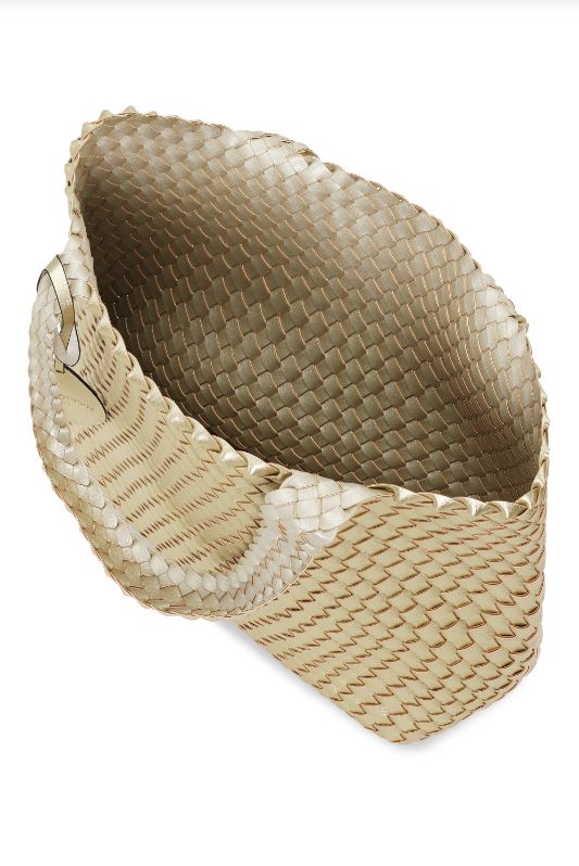 Ilse Jacobsen Woven Faux Leather Tote Bag、mySite、noshort