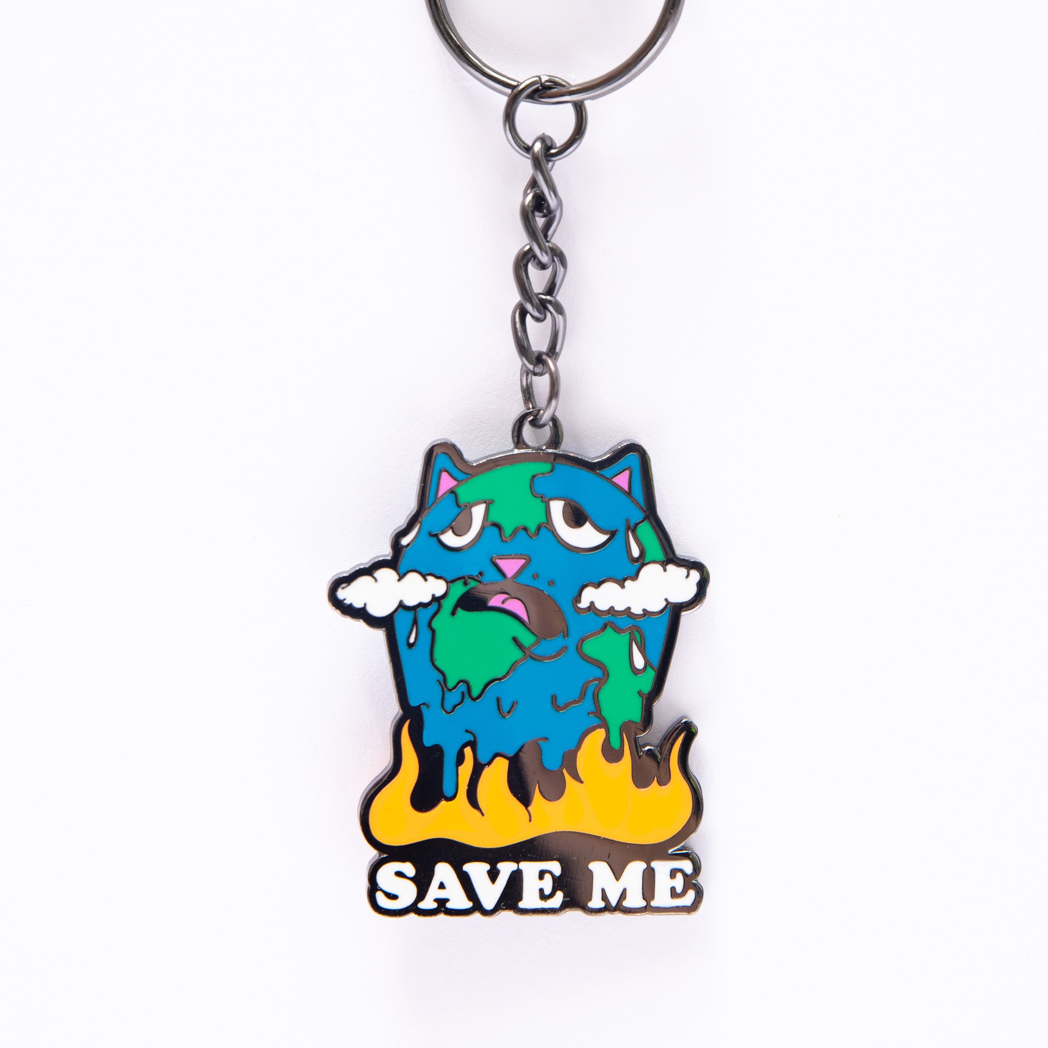  Save The World Keychain (Black)、mySite、merchandisen