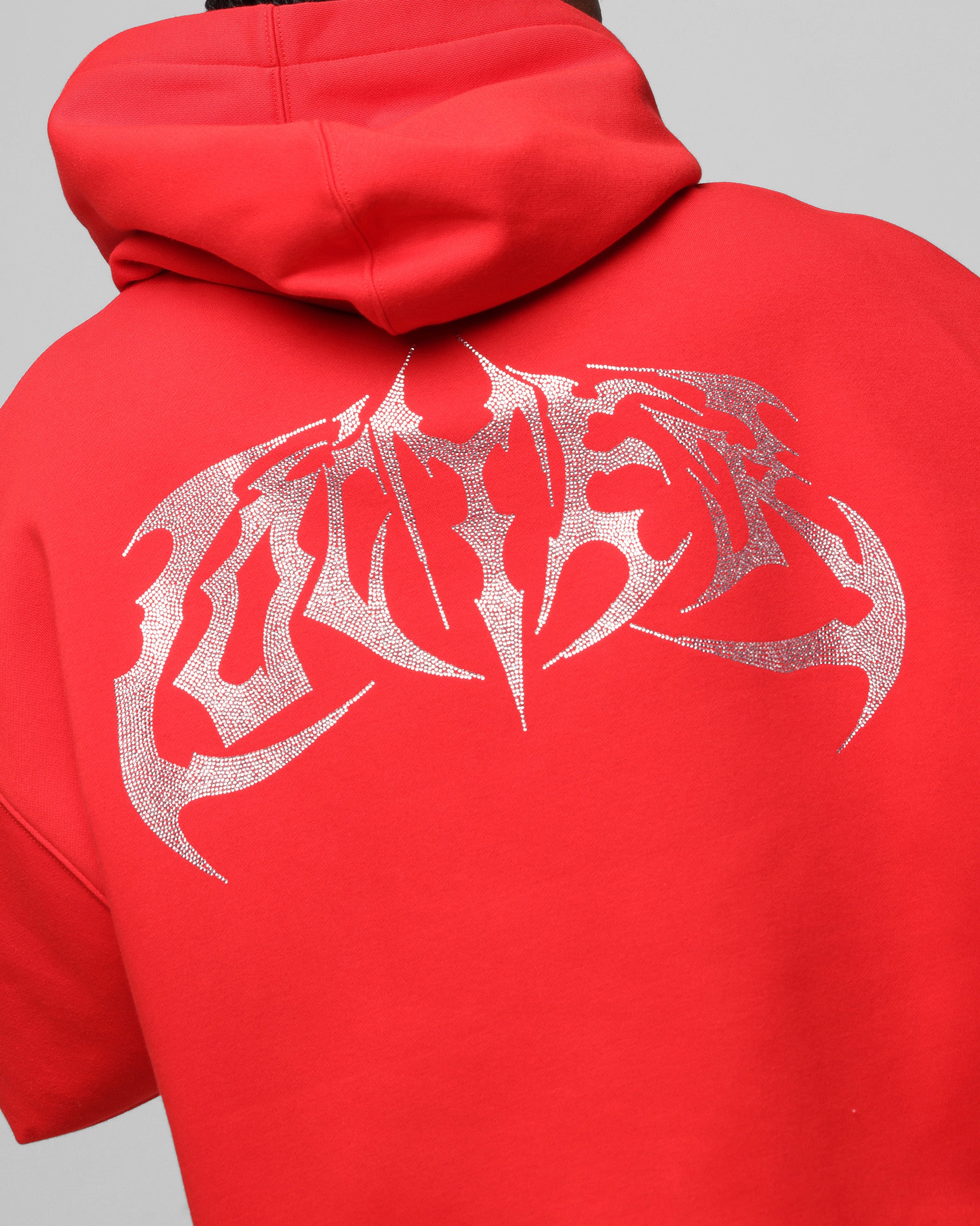 Loiter Metal Rhinestone Hoodie Red、mySite、zt4zffjzw