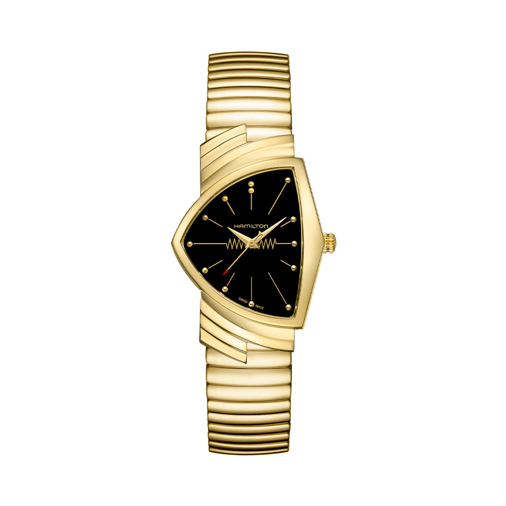 Ventura Quartz Yellow PVD 32mm x 50mm - Black on Bracelet、mySite、botmansion