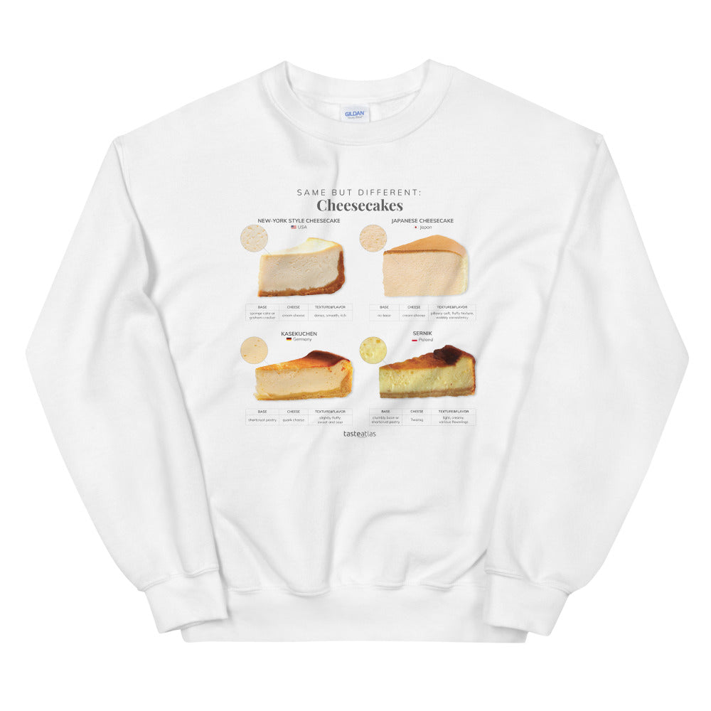 Same But Different Cheesecakes Unisex Sweatshirt、mySite、camillekostekn