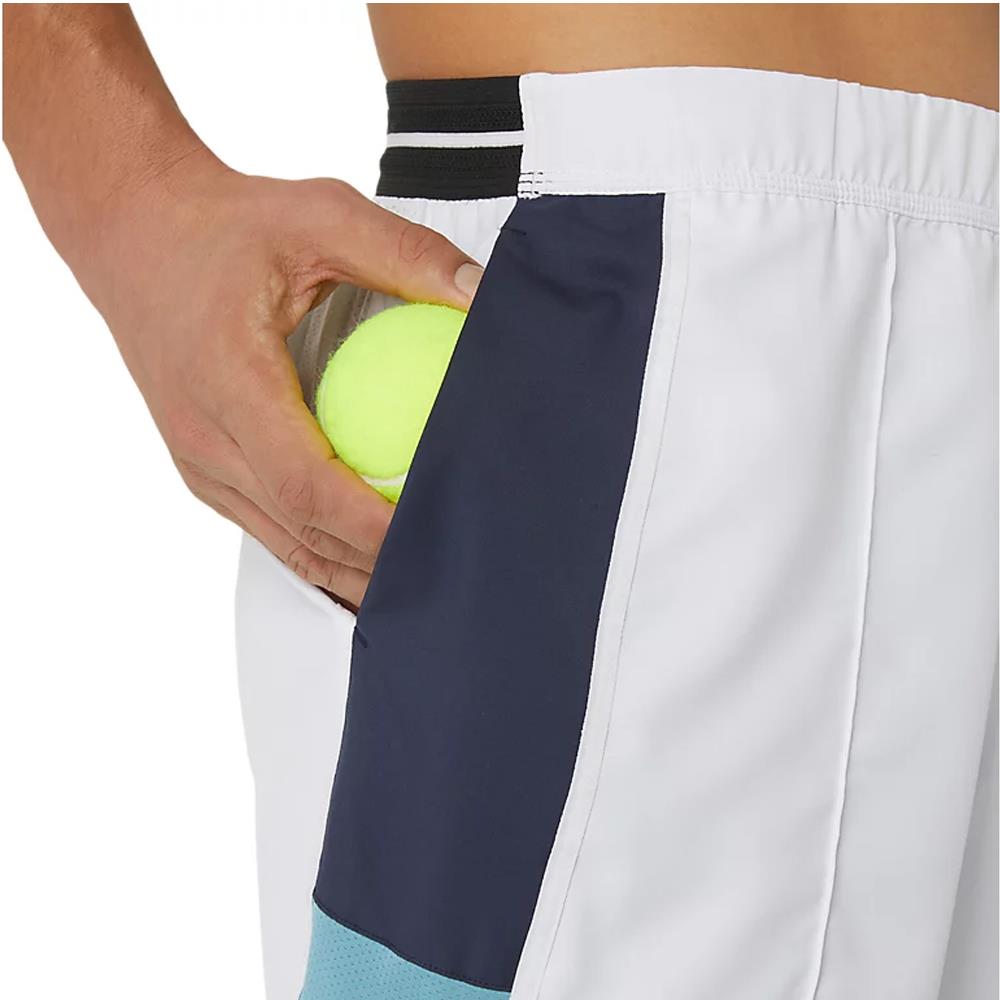 Asics Men's Match 7 Short - White、mySite、neckold