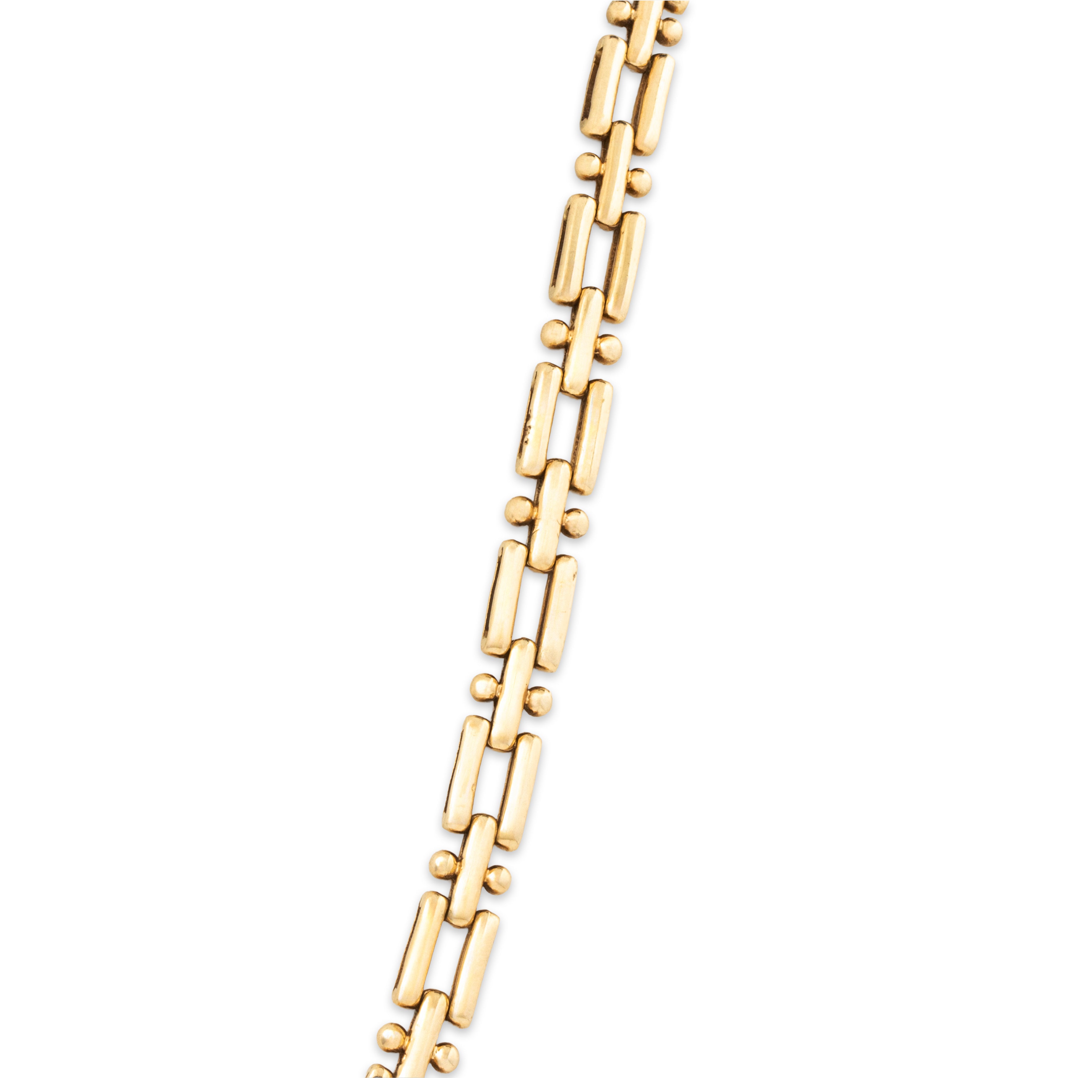 Vintage 14k Yellow Gold Unusual Link Chain Necklace 16、mySite、hinf8tx79