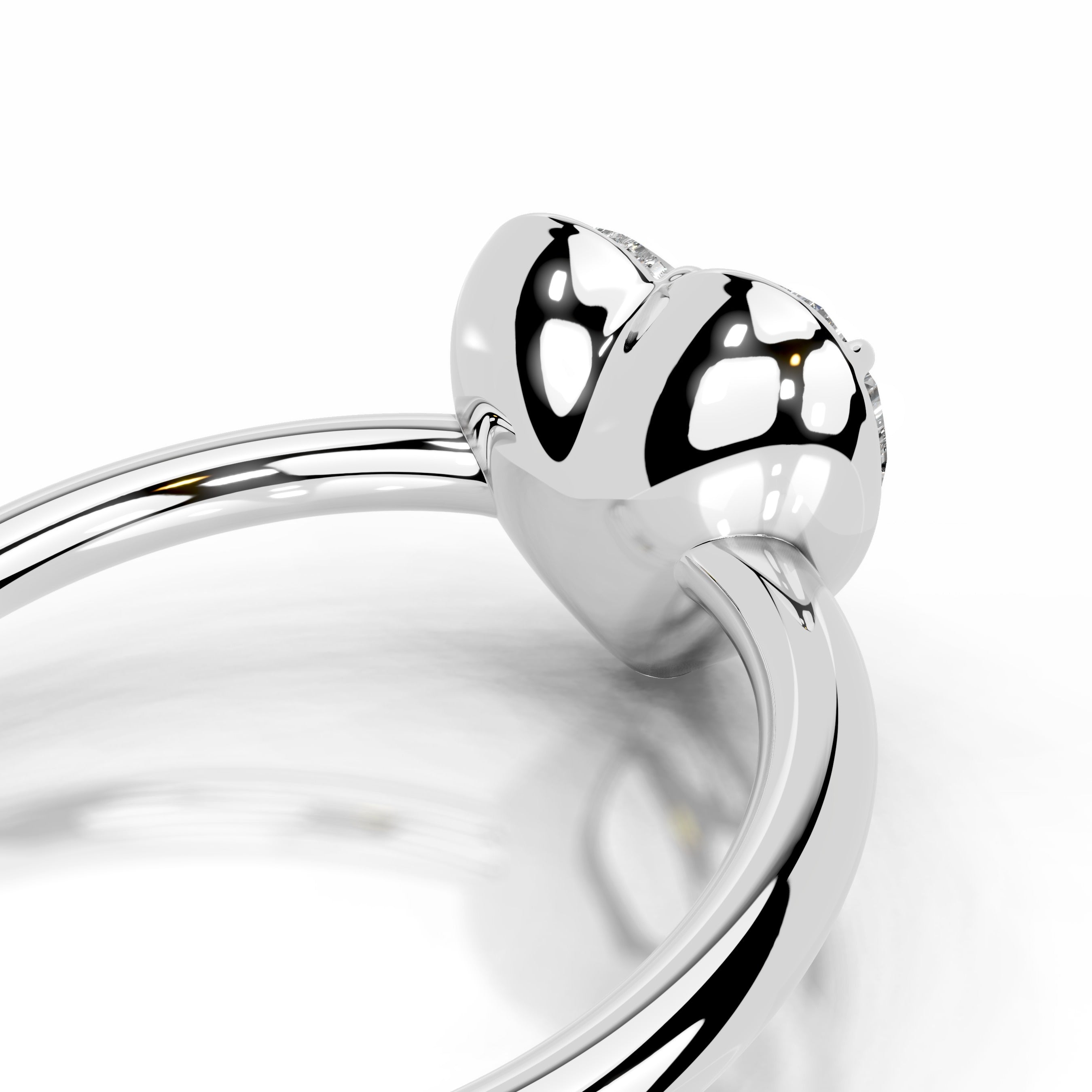 Narcisa Lab Grown Diamond Ring - 14K White Gold、mySite、hinf8tx79