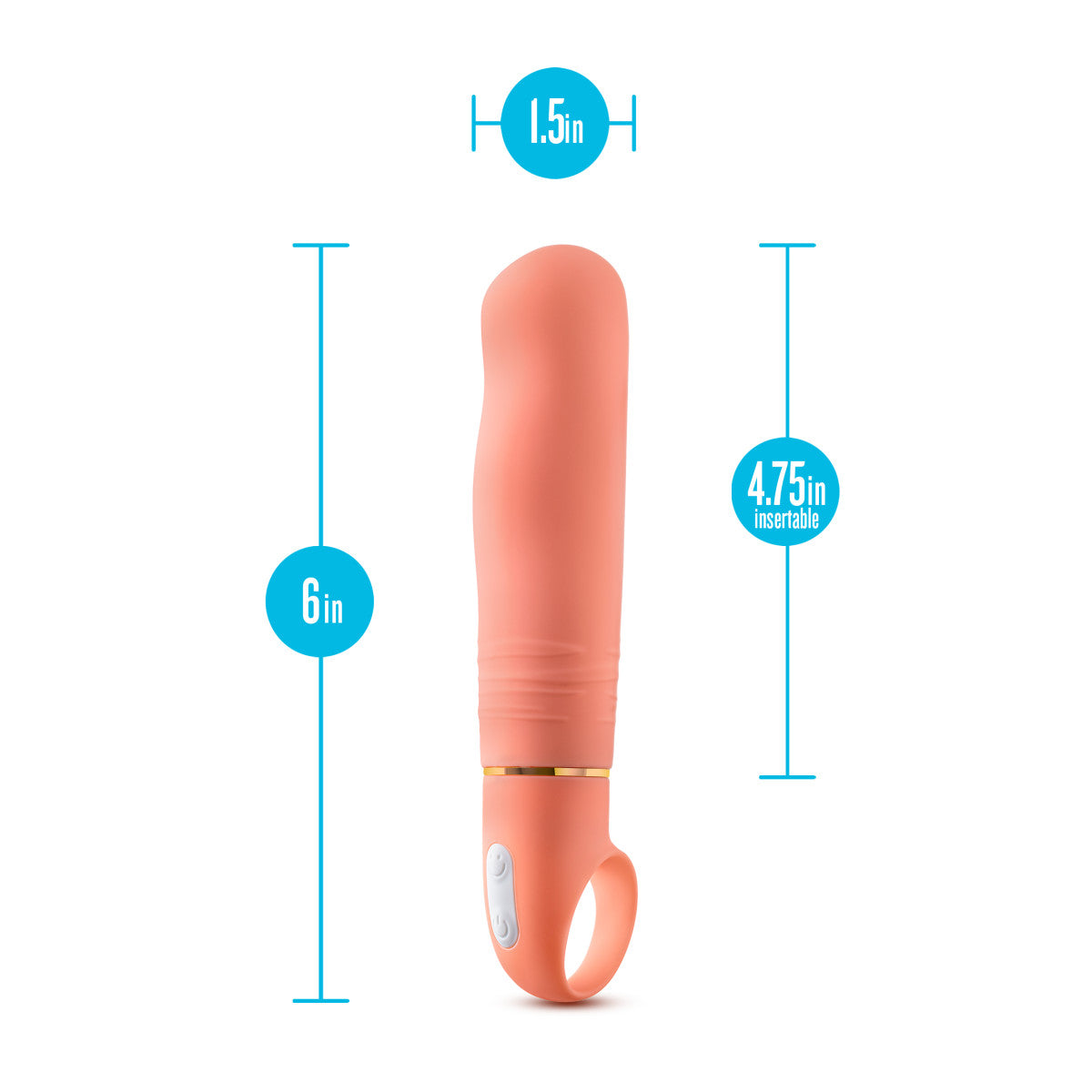 Aria By Blush® | Smokin' AF: Enhanced G-Spot Stimulation Coral Silicone Vibrator with Powerful RumboTech™ Technology、mySite、bottomscart