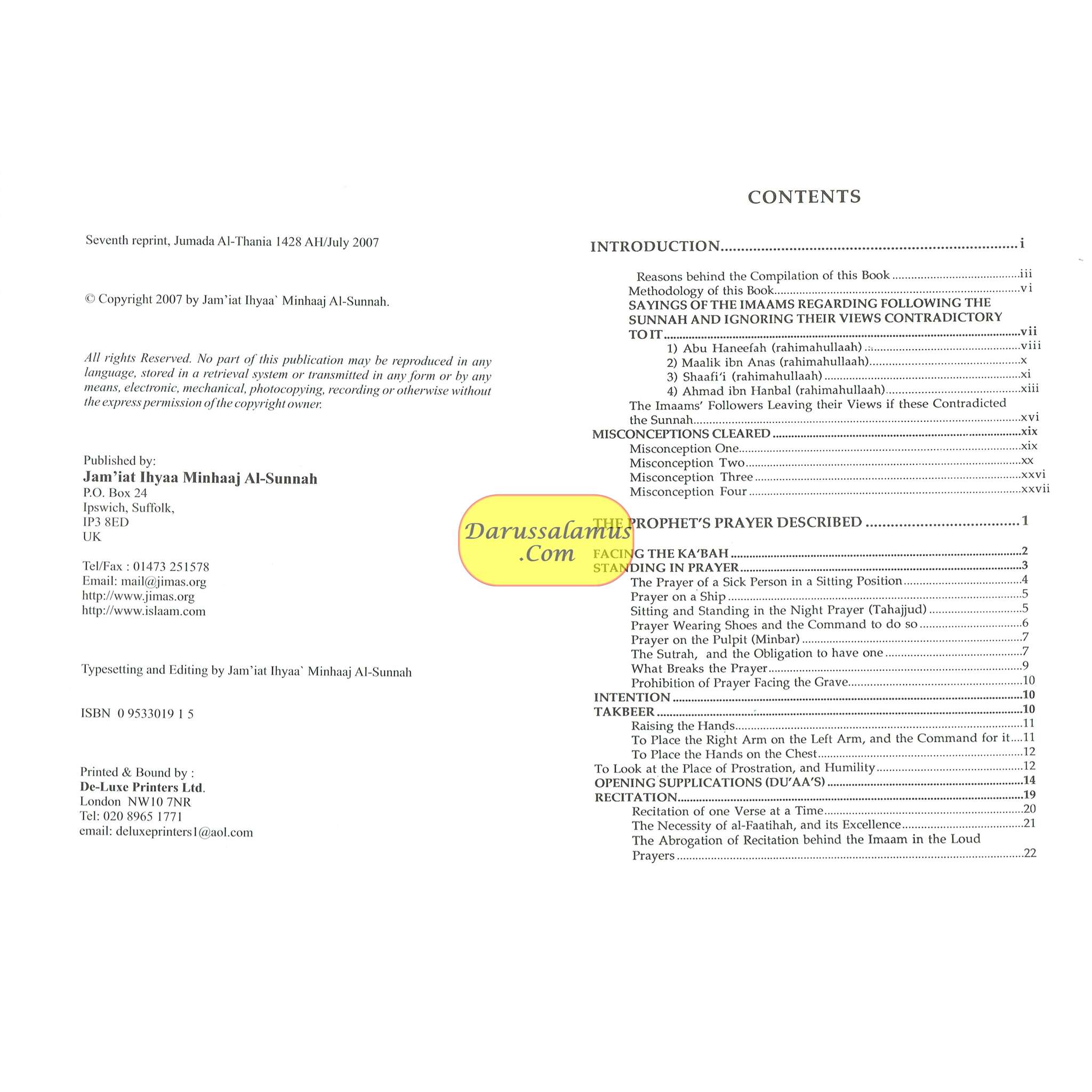 The Prophet's Prayer Described By Shaikh Naasir-ud-Deen Al-Albaani、mySite、topwebapps