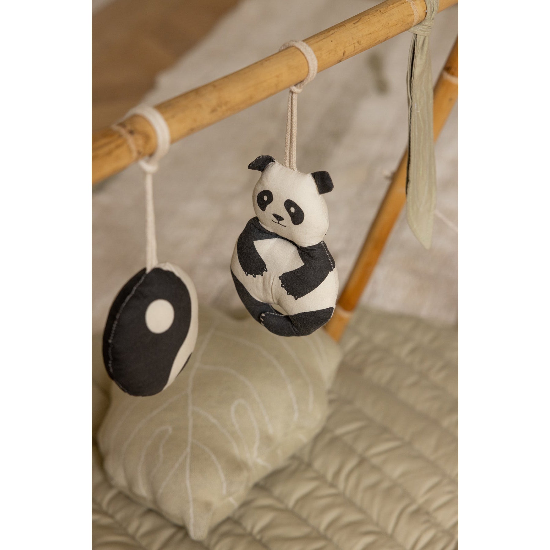 Panda Set of 3 Rattle Toy Hangers、mySite、gigharbornorthrealestate
