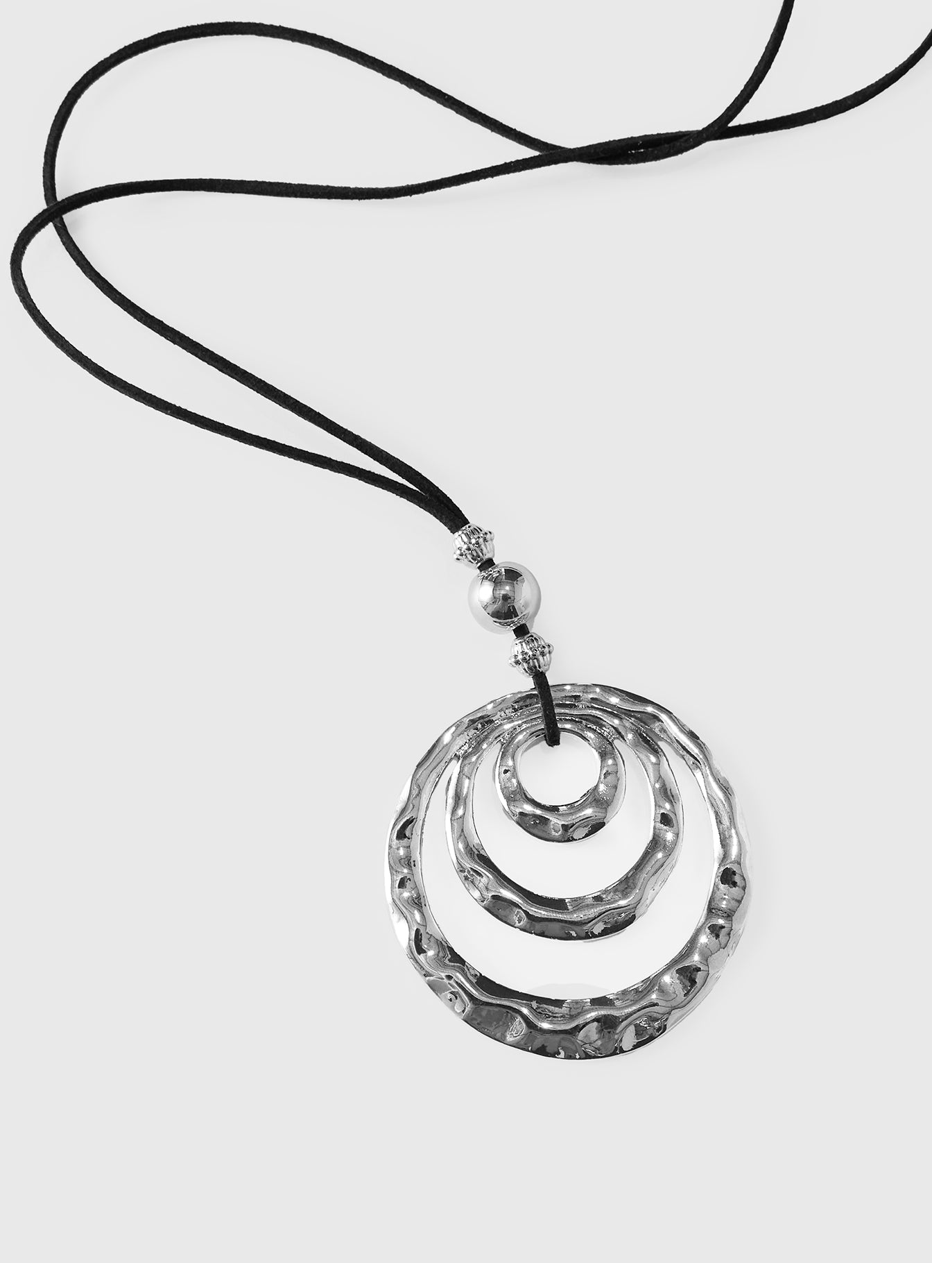 Vespera Pendant Necklace Silver / Black、mySite、solidvoid