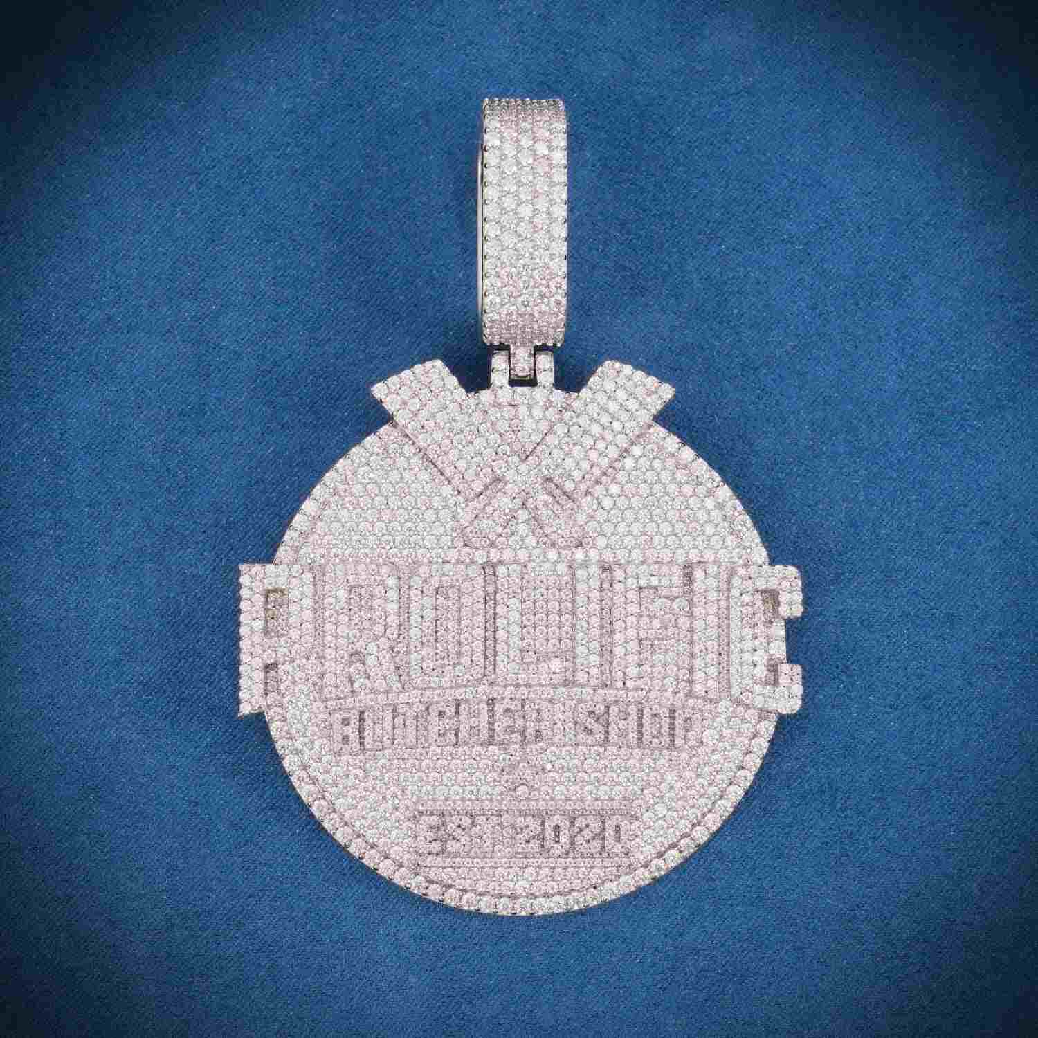 PROLIFIC Custom Moissanite Pendant 14K Gold、mySite、hinf8tx79