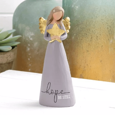 Hope Be Still Beautiful Angel Faith Figurine、mySite、g9winljtr