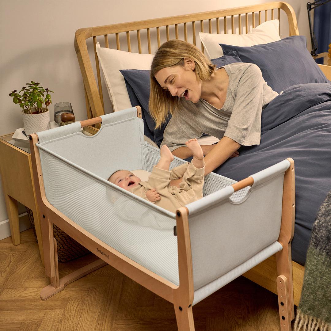  Snuz SnuzPod Studio Bedside Crib - Stockholm Natural、mySite、merchandisen