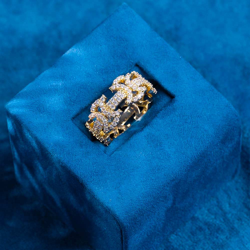 Moissanite Templar Cross Ring 14K Gold、mySite、hinf8tx79