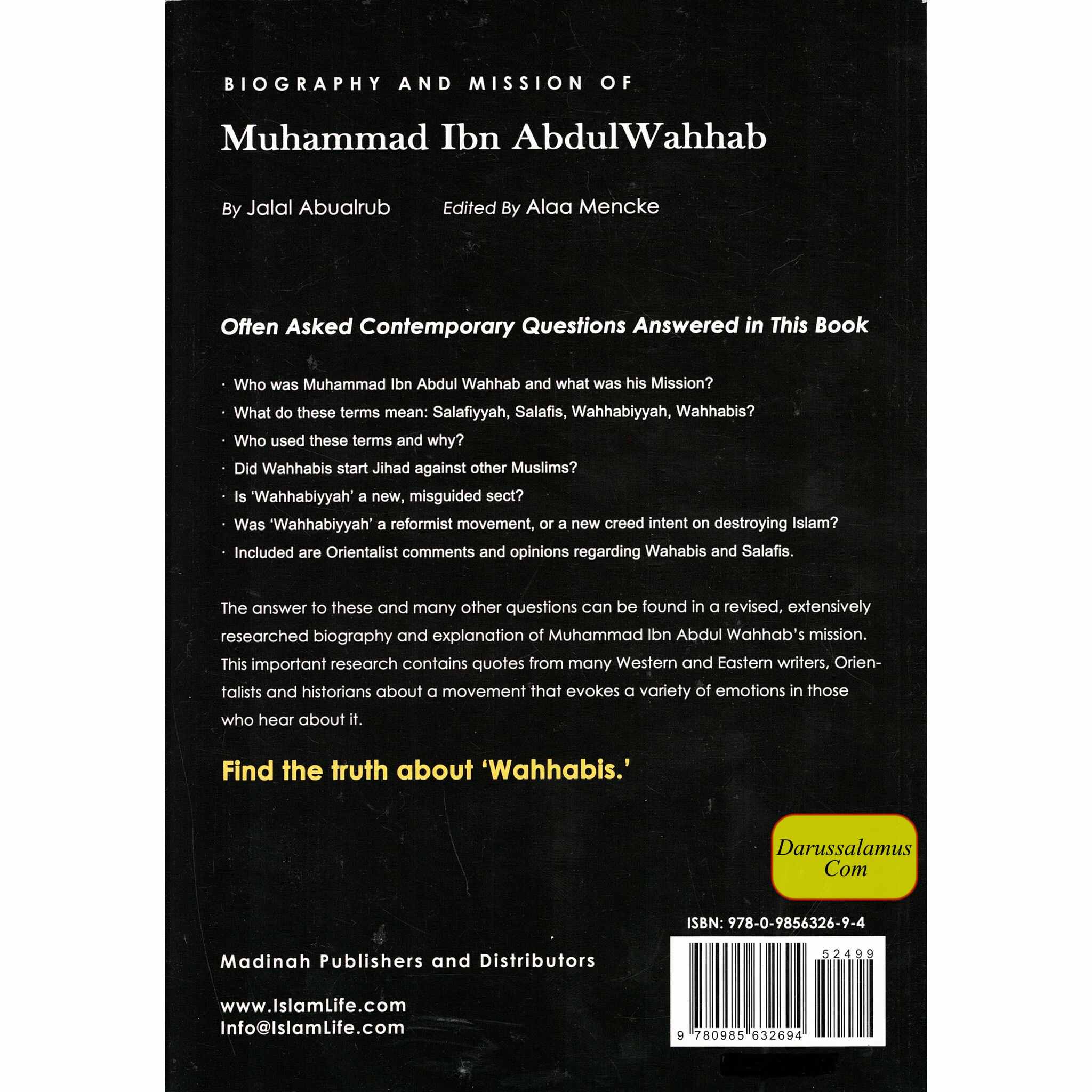 Biography and Mission of Muhammad Ibn Abdul Wahhab By Jalal Abualrub、mySite、topwebapps