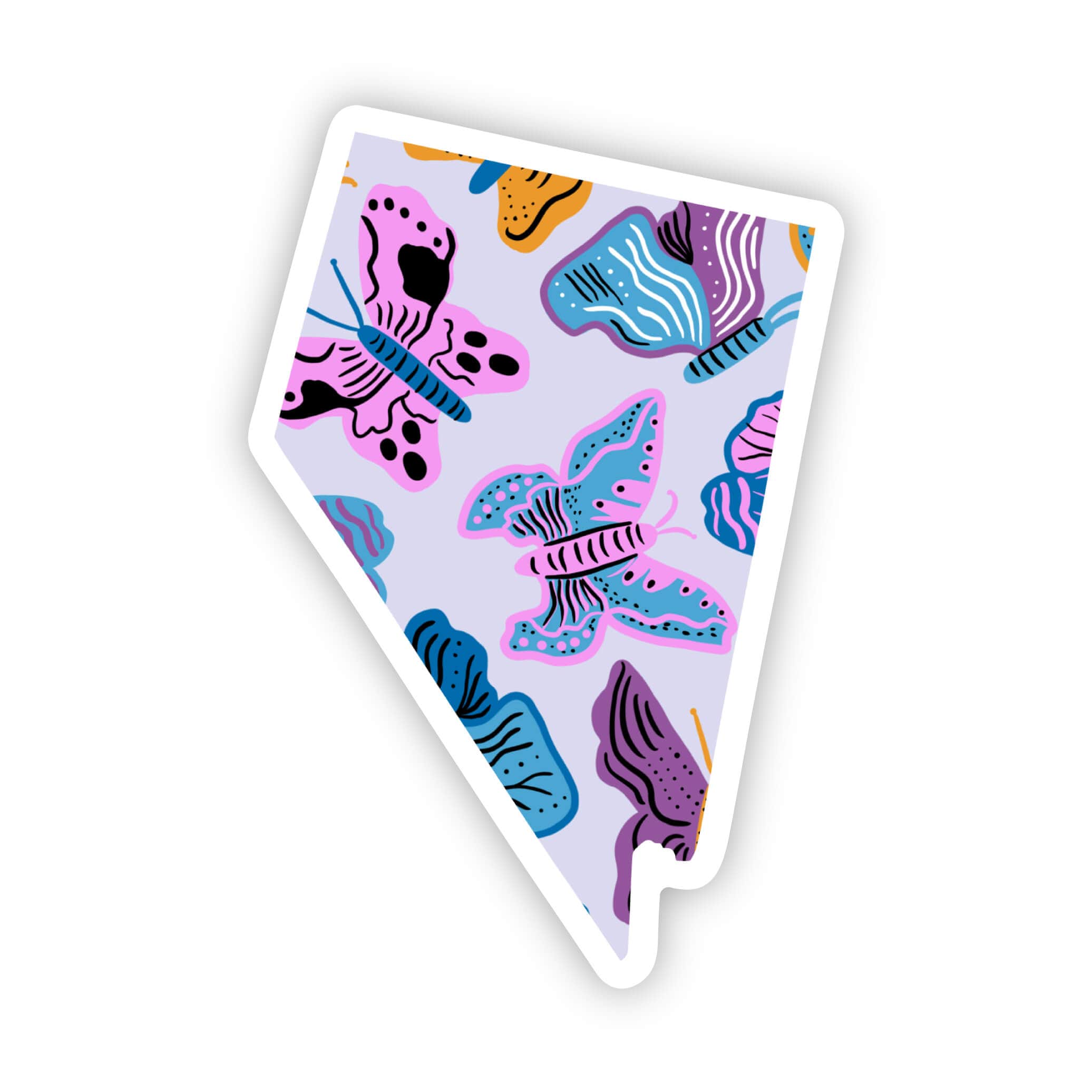  Nevada Sticker - Moth & Butterfly、mySite、ghnorth