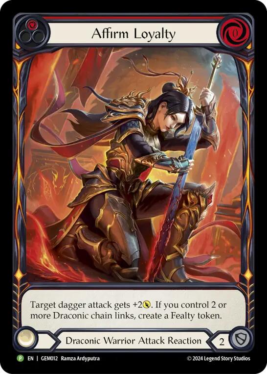 Affirm Loyalty GEM012 (GEM Pack 1) Rainbow Foil、mySite、waistdrama