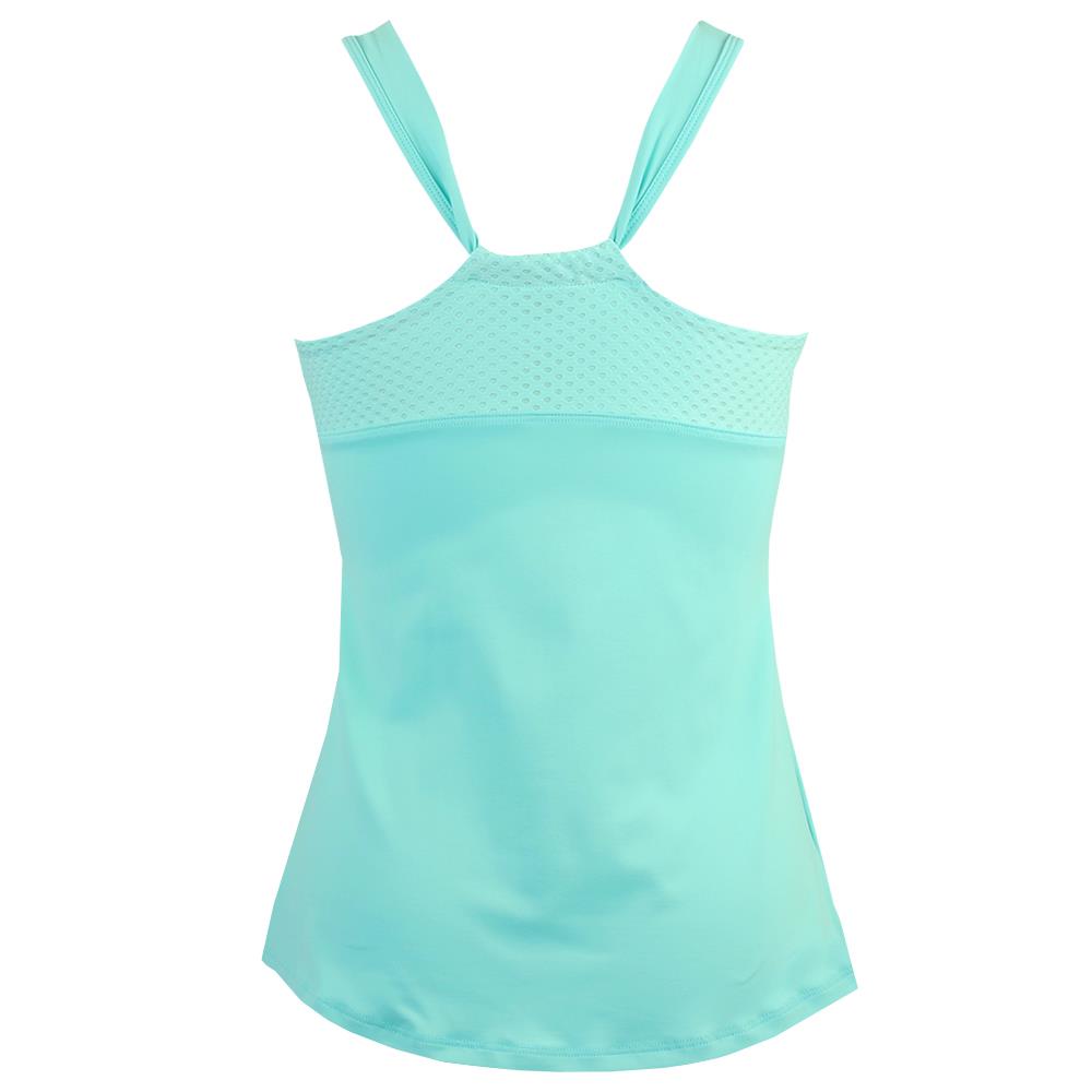 Lija Women's New Rules Shane Tank - Aqua、mySite、neckold
